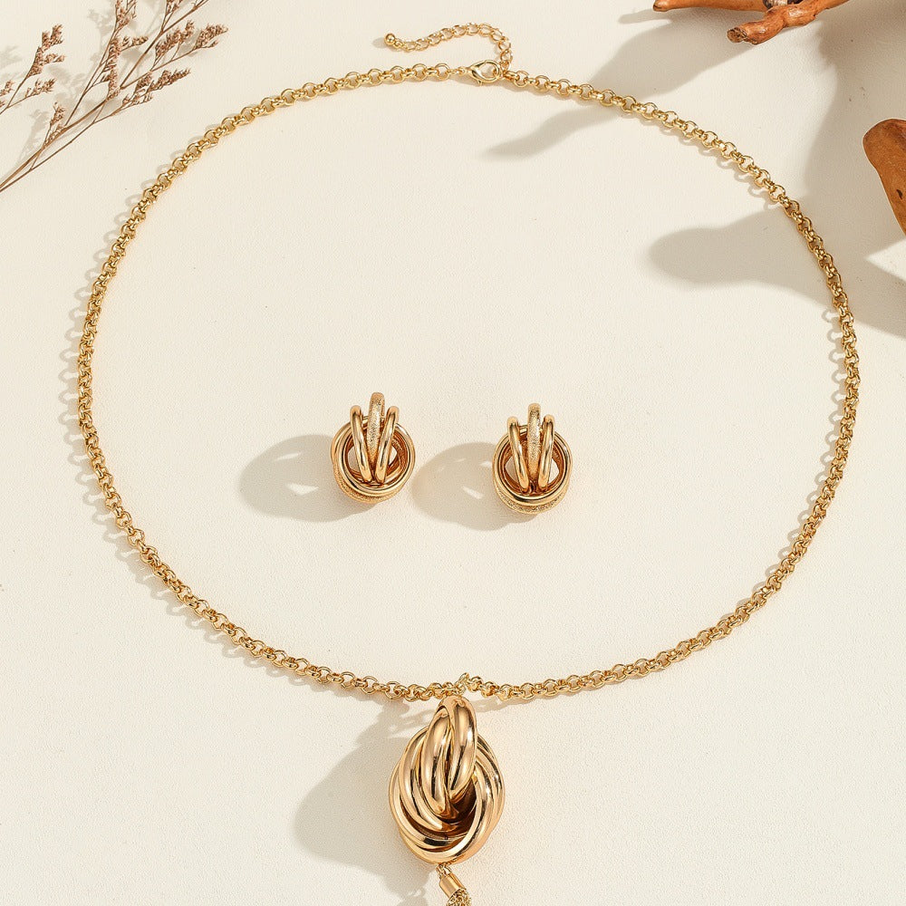 Damen Schmuckset mit kunstvollem Knoten-Design Shop Nory