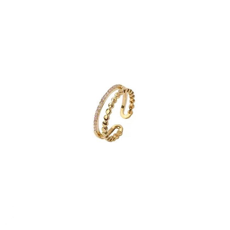 Damen Zierlicher Ring mit funkelnden Akzenten und modernem Design Shop Nory