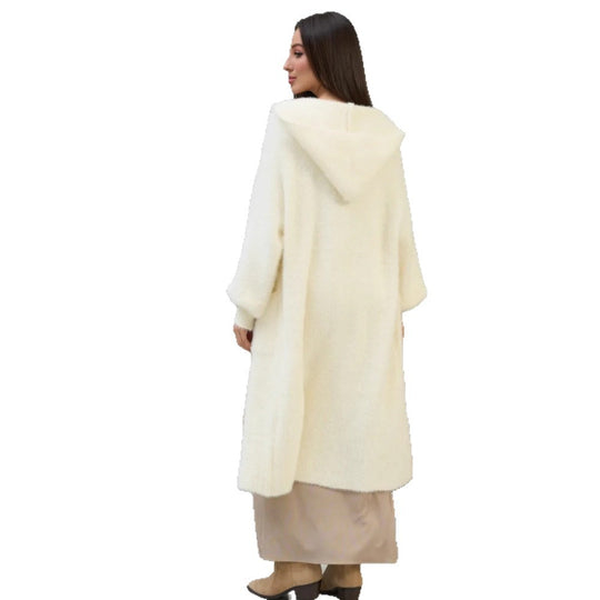 Damen Eleganter Lange Strickmantel Shop Nory
