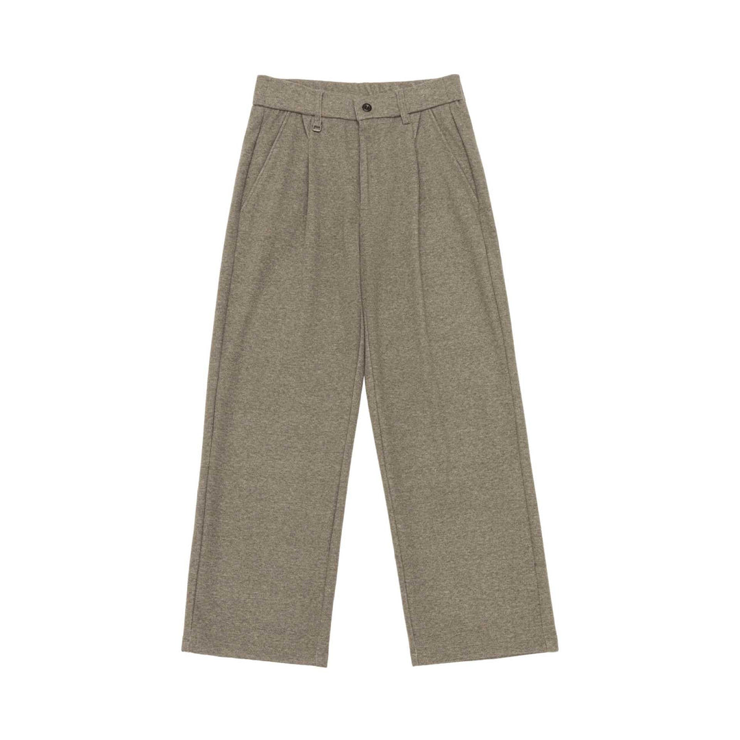 Damen Hochtaillierte Bundfalten-Jerseyhose mit weitem Bein Shop Nory