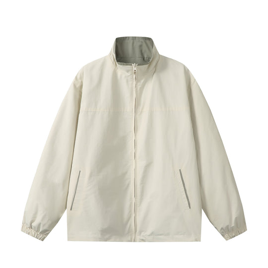 Unisex Leichter Boxy-Windbreaker mit hohem Stehkragen und Kordelzug Shop Nory