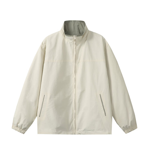 Unisex Leichter Boxy-Windbreaker mit hohem Stehkragen und Kordelzug Shop Nory