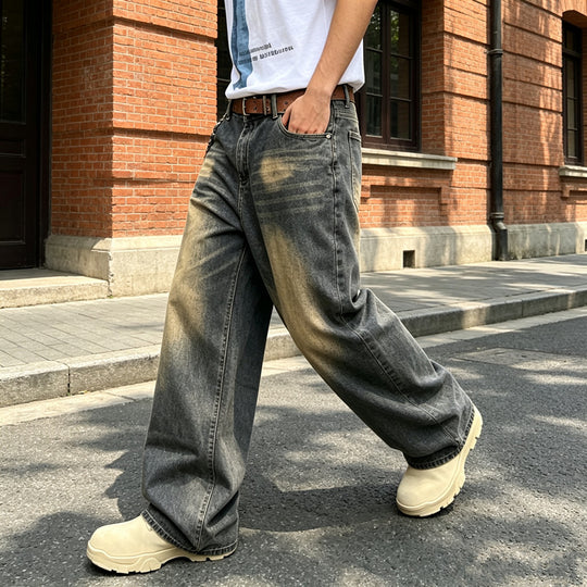 Herren Bequeme Weit geschnittene Jeans Shop Nory