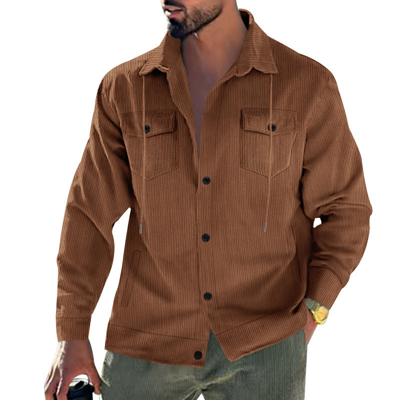 Herren Cord-Jacke mit praktischen Taschen und klassischem Schnitt