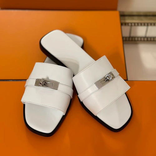 Damen Elegante Pantoletten mit dekorativen Riemen und komfortablem Fußbett