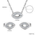 Damen Schmuckset mit einzigartigem Anhänger und funkelnden Zirkonia Shop Nory