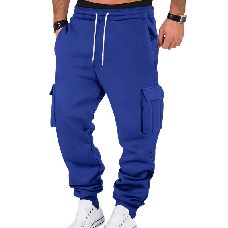 Herren Cargo-Sweatpants mit elastischem Bund und praktischen Seitentaschen