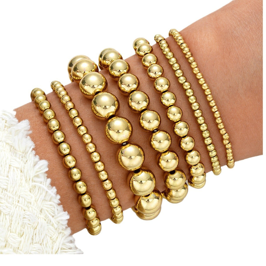 Damen Perlenarmband-Set mit funkelnden und variierenden Größen Shop Nory