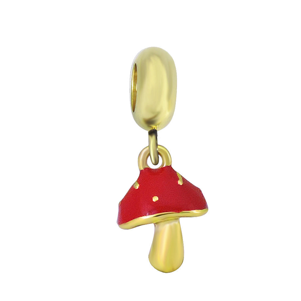 Verspielter Kaktus-Charm Anhänger mit Emaille und Strass