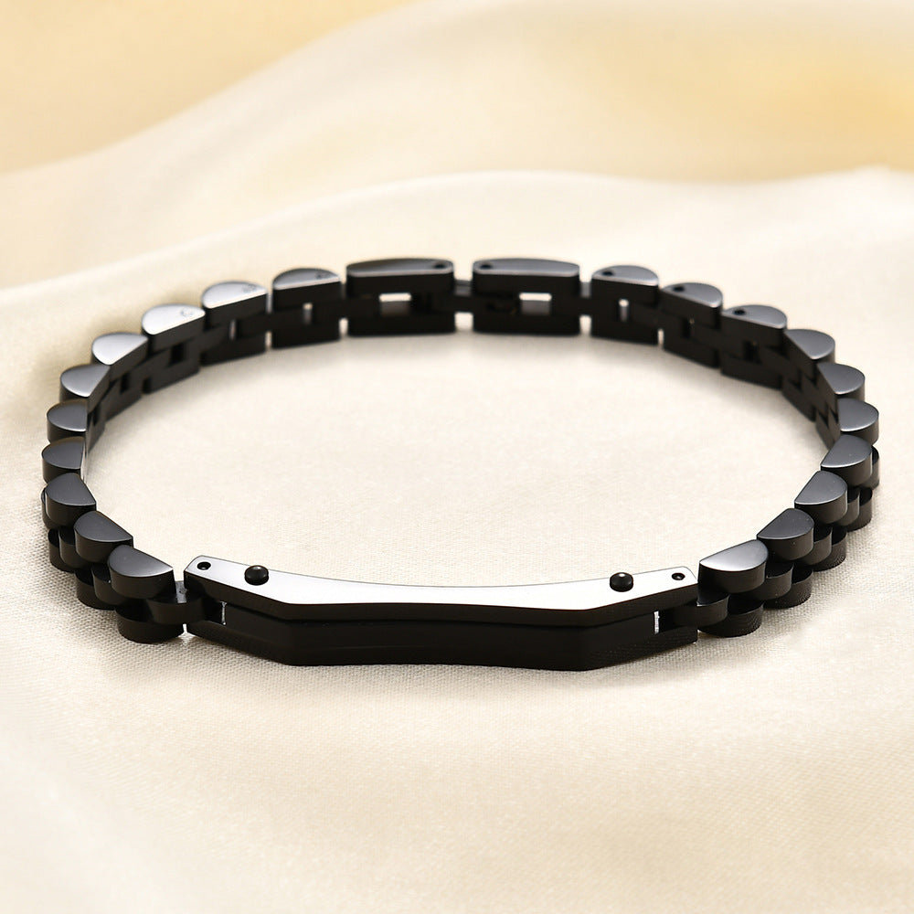 Damen Edelstahlarmband mit modernem Gliederdesign Shop Nory
