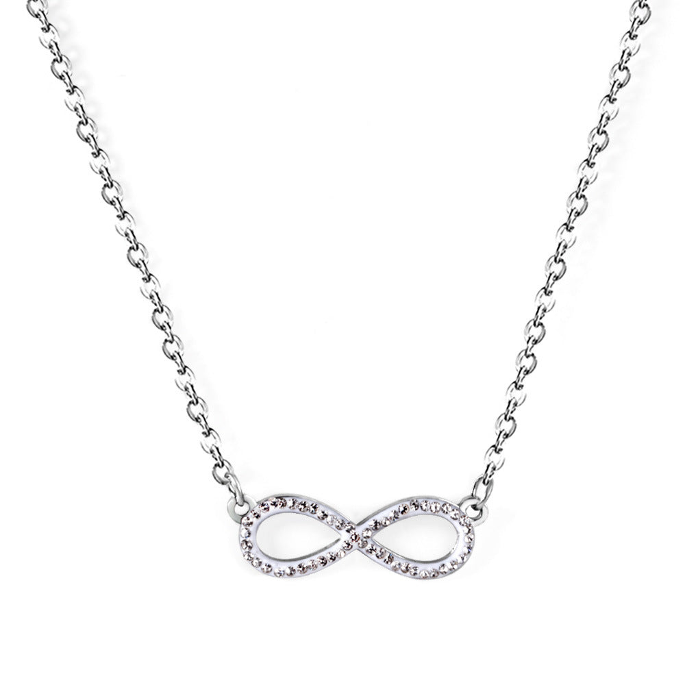 Damen Halskette mit unendlichem Anhänger aus hochwertigem Edelstahl Shop Nory