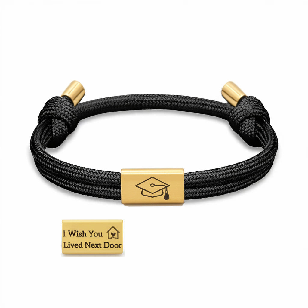 Damen Motivationsarmband mit symbolischen Graduation-Anhängern Shop Nory