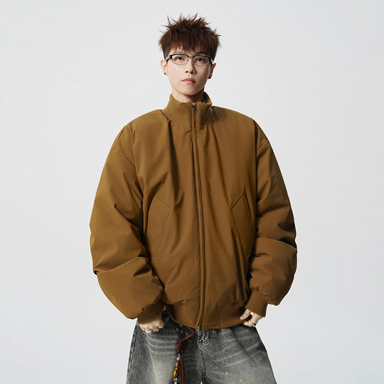 Herren Oversized Bomberjacke mit wattierter Füllung und geripptem Saum Shop Nory