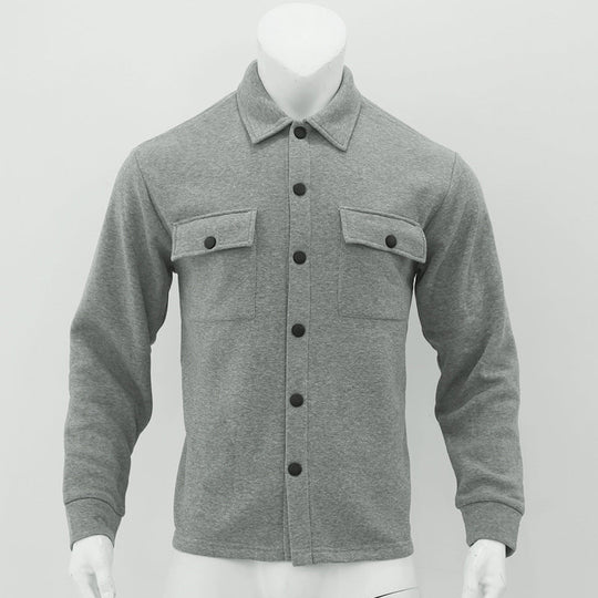 Herren lässige Hemdjacke mit praktischen Brusttaschen und strukturiertem Design