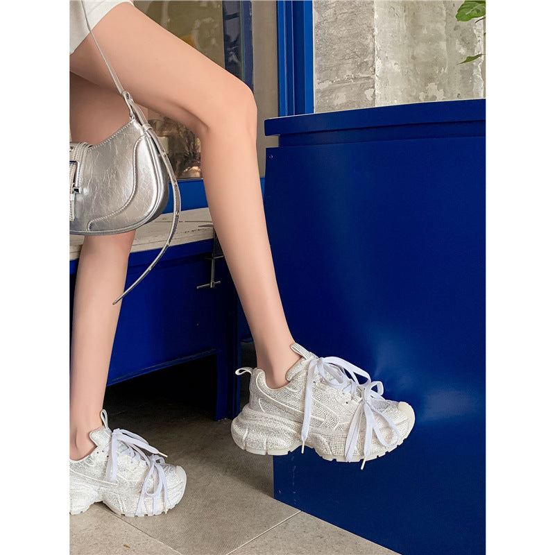 Damen Chunky-Plateau-Sneakers mit atmungsaktivem Mesh und sculpted Profil Shop Nory