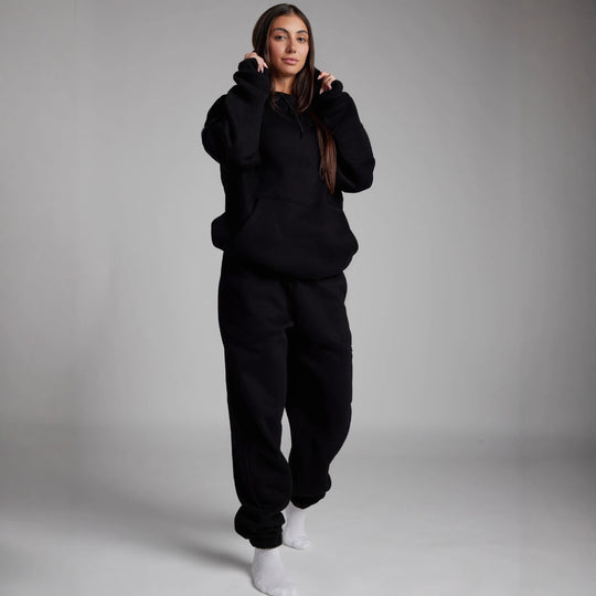 Damen Oversized Kapuzenpullover mit integrierter gepolsterter Schlafmaske Shop Nory