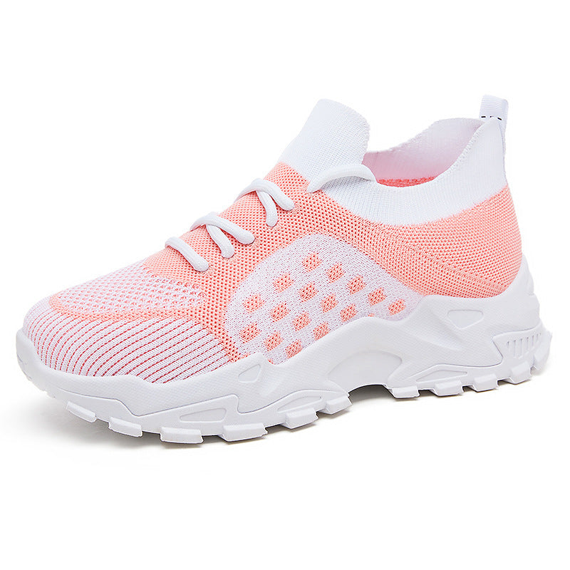 Damen nan leichter Strick-Chunky-Sneaker mit sockenähnlichem Schaft, gepolsterter Fersenstütze und griffiger Trail-Laufsohle Shop Nory