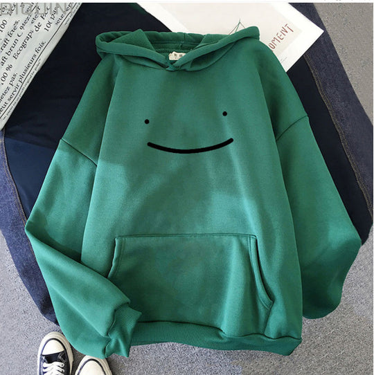 Unisex nan oversized Kapuzenpullover mit minimalistischem Frontprint und Kängurutasche Shop Nory