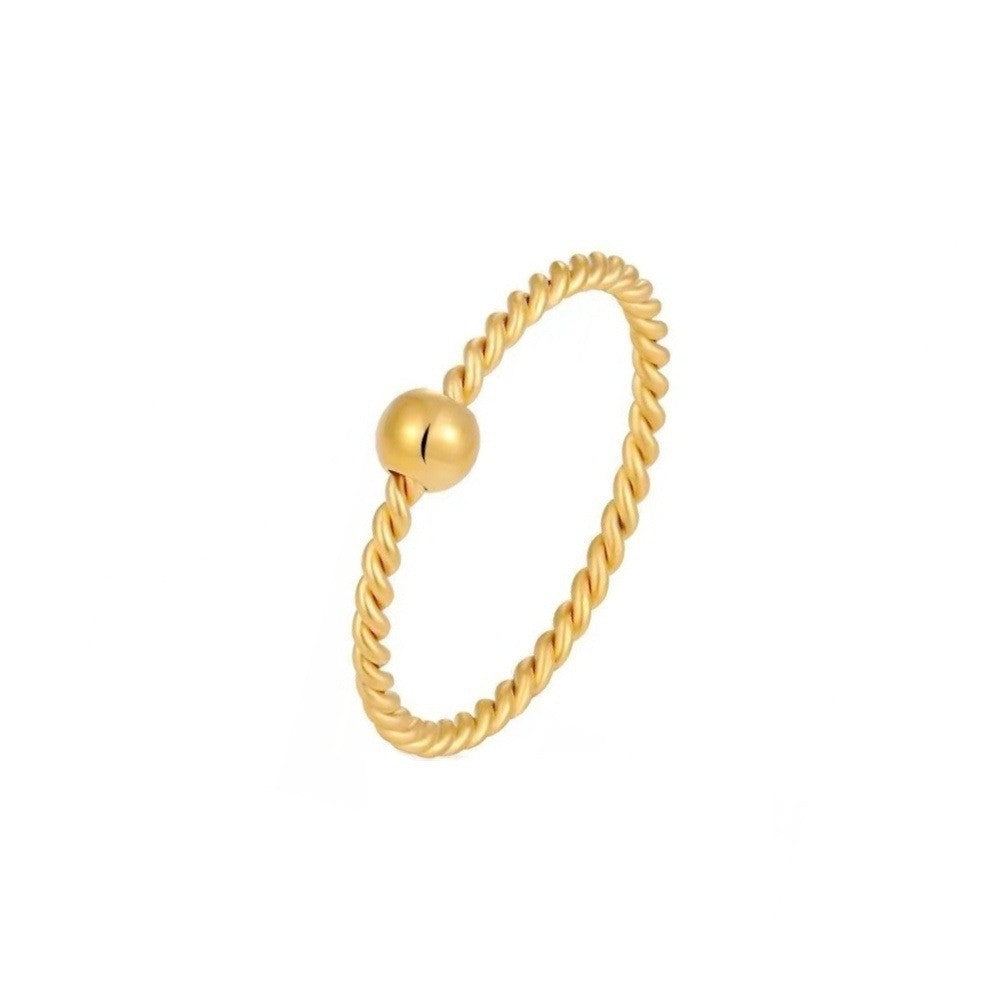 Damen Ring mit kunstvollem, gedrehten Design Shop Nory