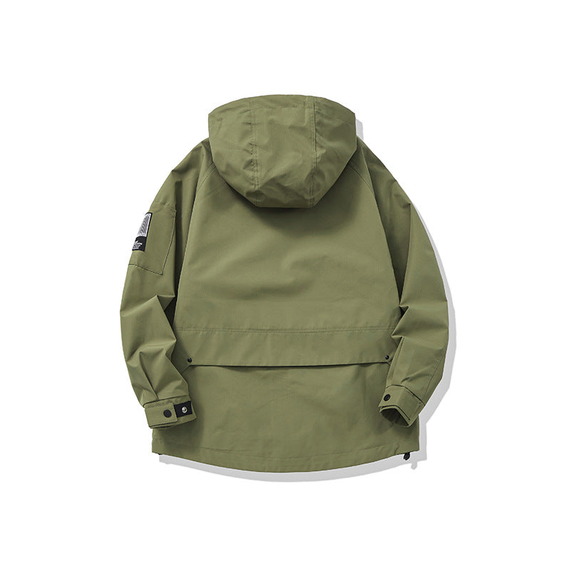 Unisex Multifunktionale Outdoorparka im Boxy‑Cut mit verstellbarer Kapuze und asymmetrischen Reißverschlusstaschen Shop Nory