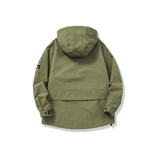 Unisex Multifunktionale Outdoorparka im Boxy‑Cut mit verstellbarer Kapuze und asymmetrischen Reißverschlusstaschen Shop Nory