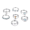 Damen Ring-Set mit eleganten Stein-Details Shop Nory