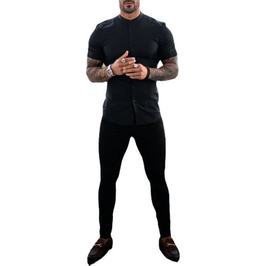 Herren Slim-Fit Chinohose mit modernem Design und elastischem Bund