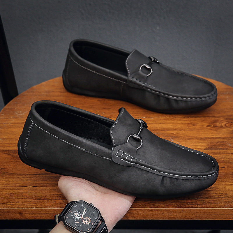 Herren Elegante Mokassins mit modischem Metallverschluss