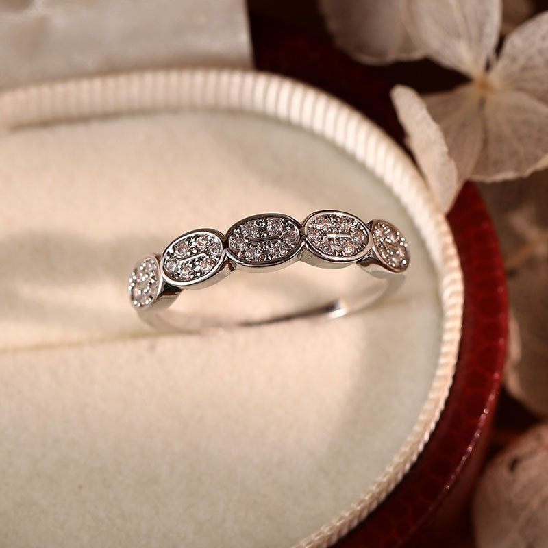 Damenring mit glitzerndem Zirkonia-Besatz Shop Nory