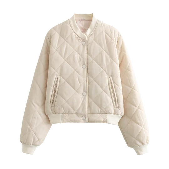 Damen Gemusterte Steppjacke