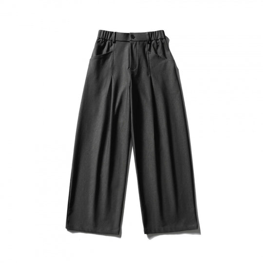 Damen Hochtaillierte Culotte‑Hose mit elastischem Rückenteil, soften Twill und dekorativen Vorderfalten Shop Nory