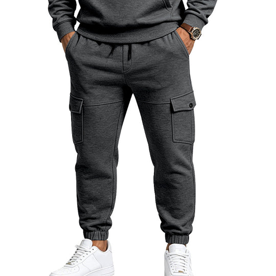 Herren Cargo-Jogginghose mit aufgesetzten Klappentaschen und elastischem Bündchen Shop Nory
