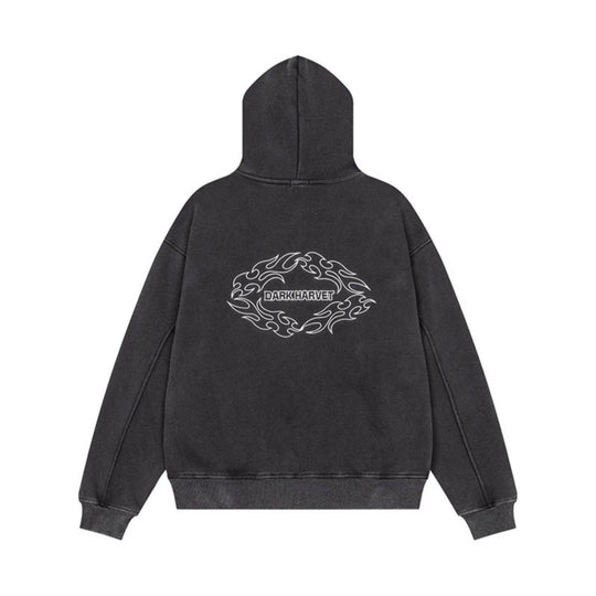 Damen Kapuzen-Sweatjacke mit dekorischer Doppelknopfleiste und Reißverschluss Shop Nory