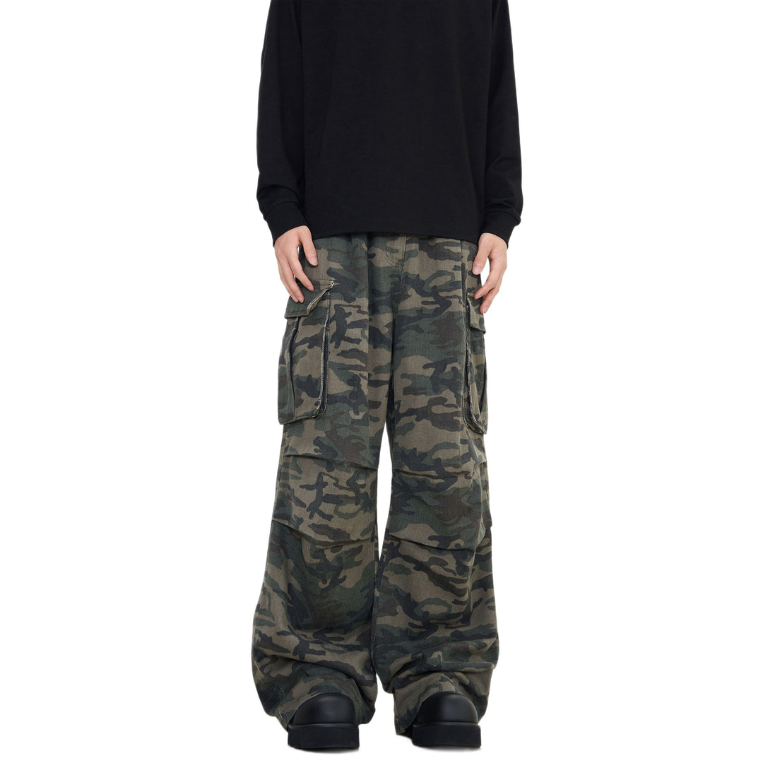 Damen Modische Cargo-Hose mit Camouflage-Muster Shop Nory