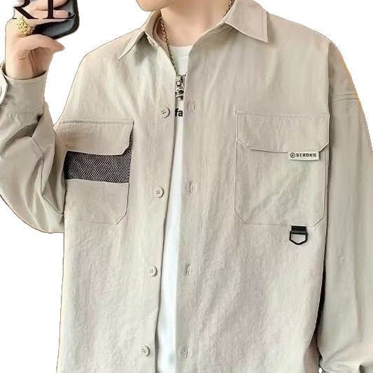 Herren Overshirt-Jacke im Utility-Stil mit aufgesetzten Pattentaschen Shop Nory