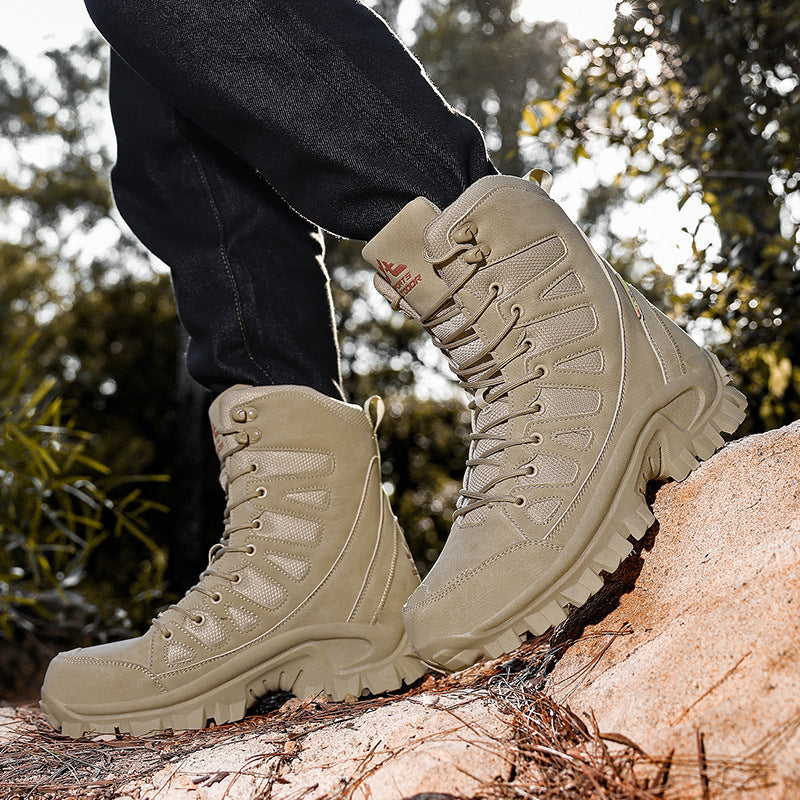 Damen Hochwertige Wanderstiefel mit rutschfester Sohle und atmungsaktiven Einsätzen