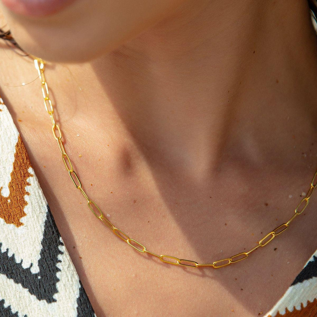 Damen Halskette mit modernen Gliederdesigns und eleganter Ausstrahlung Shop Nory