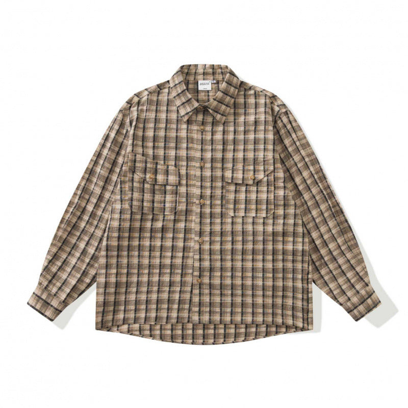 Unisex Kastenförmiges Overshirt aus Baumwoll-Leinenmix mit aufgesetzten Brustklappen Shop Nory