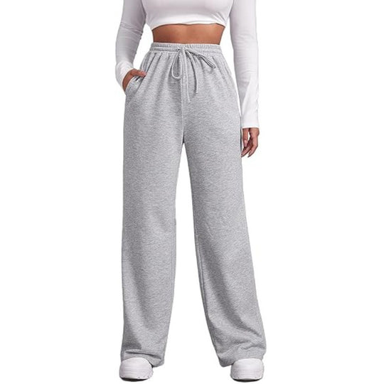 Damen nan fließende Relax-Palazzohose mit hohem Komfortbund, Kordelzug und seitlichen Einschubtaschen Shop Nory