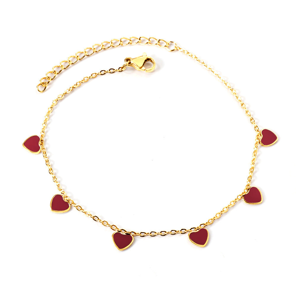 Damen modische Herz-Armband mit goldplattierten Akzenten Shop Nory