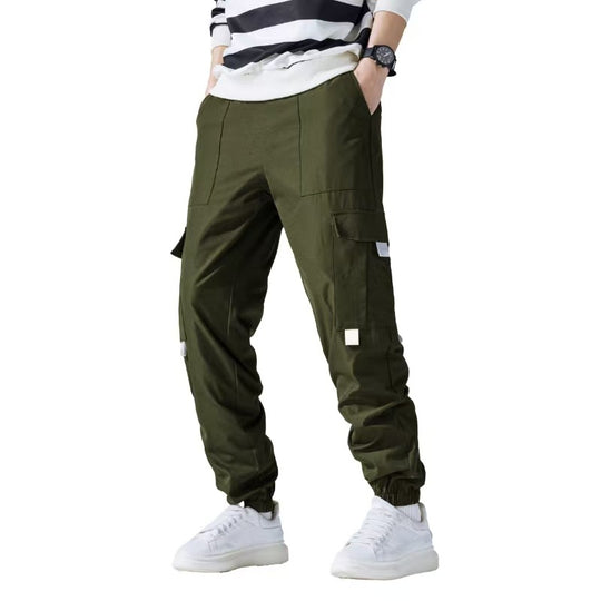 Herren Technische Utility-Cargohose im Joggerstil mit Tunnelzug & elastischen Knöchelbündchen Shop Nory