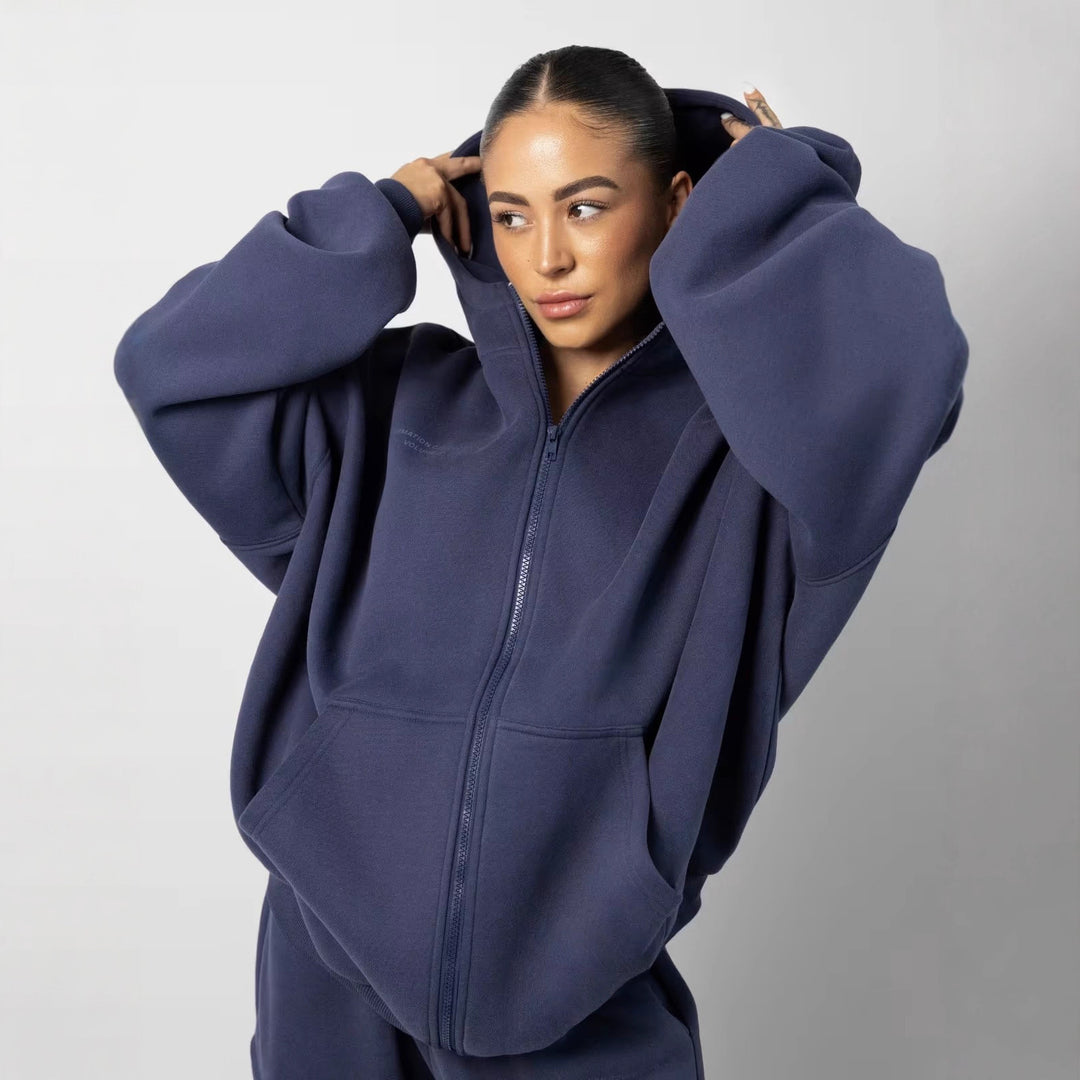 Damen Lässiges Kapuzenpullover und Jogginghose Set Shop Nory