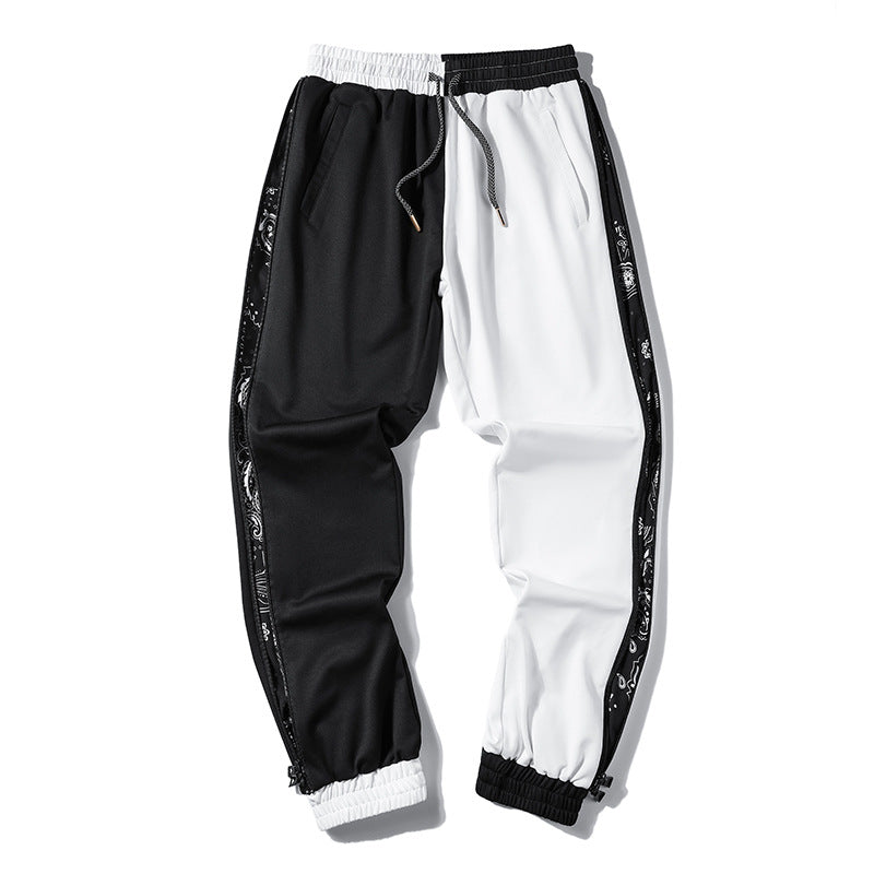 Herren Locker geschnittene Jogginghose mit Bandana-Seiteneinsätzen und elastischem Saum Shop Nory