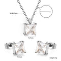 Damen Schmuckset mit funkelndem Kristall-Anhänger und eleganten Ohrsteckern Shop Nory