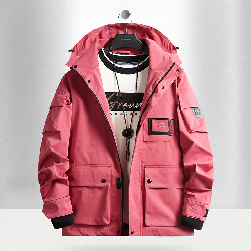 Herren Urbaner Tech-Parka mit Kapuze, Multifunktionstaschen und Thermoisolierung Shop Nory