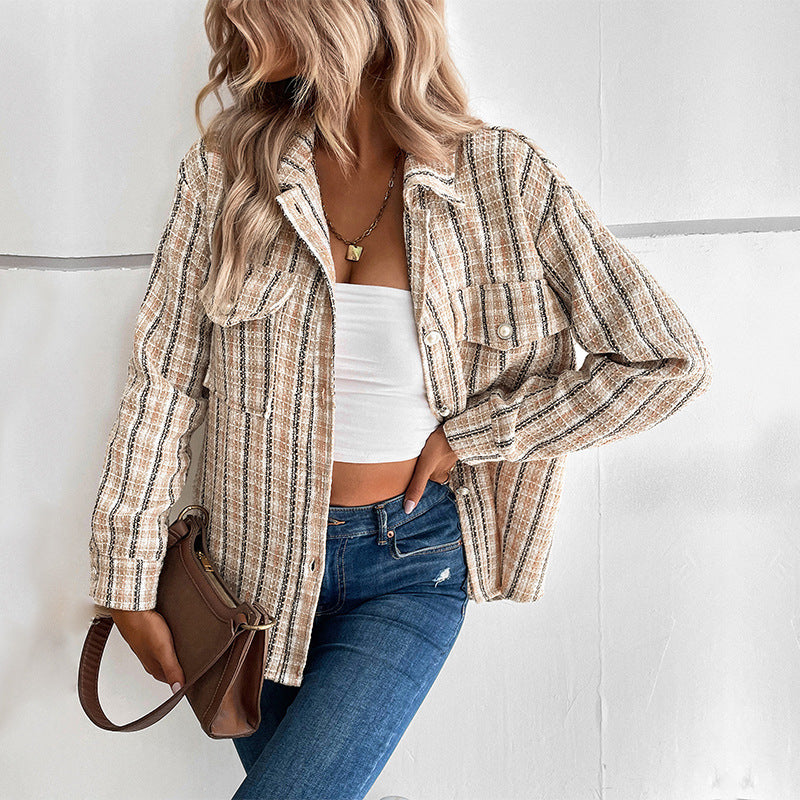 Damen Karo-Hemdjacke Shop Nory