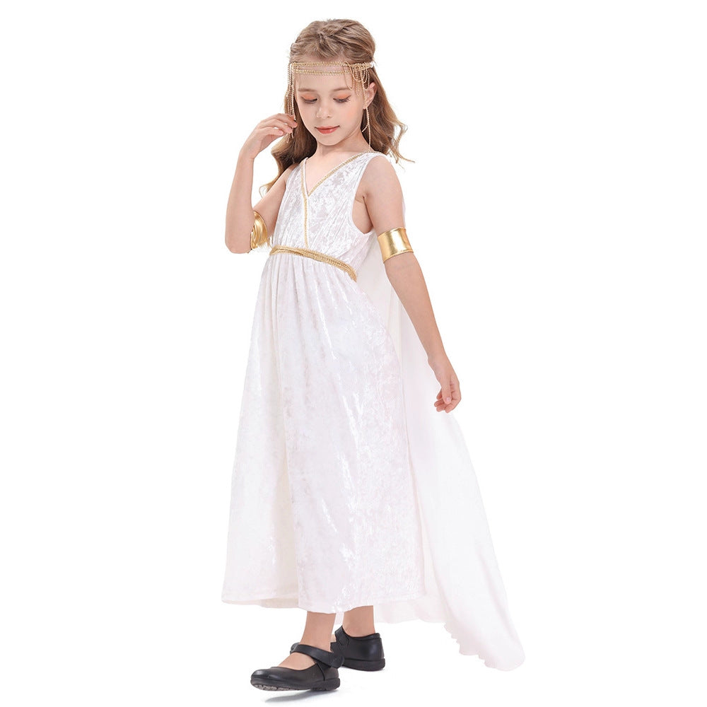 Damen mythologisches Kostümkleid mit fließendem Umhang Shop Nory