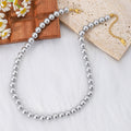 Damen elegante Perlenhalskette mit hochwertigem Verschluss Shop Nory