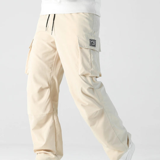 Herren Relaxed Cargo-Hose mit Tunnelzugbund, großen Klapp‑Utilitytaschen und geradem Bein Shop Nory