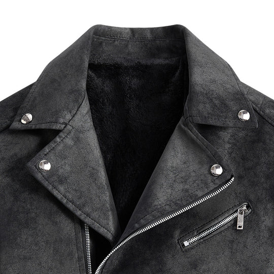 Herren Modische Kunstleder-Blousonjacke Shop Nory